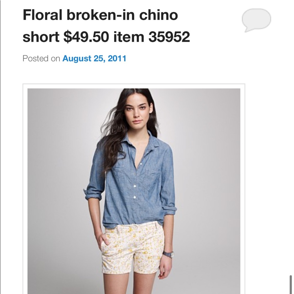 J. Crew floral shorts - Picture 4 of 4